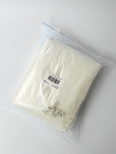 Чехол на ванночку для педикюра с одной резинкой, белый (100 шт/уп)