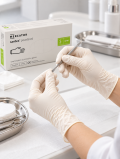 Перчатки латексные с пудрой (размер S) SANTEX Mercator Medical, 100 шт — фото 4