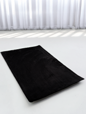 Коврик для ног (60х40 см) велсофт, черный