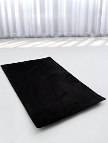 Коврик для ног (60х40 см) велсофт, черный