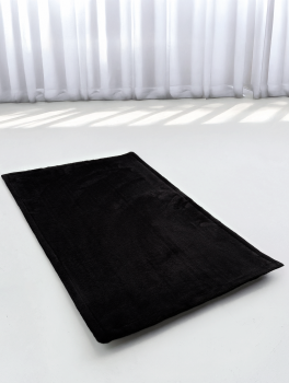 Коврик для ног (60х40 см) велсофт, черный