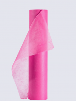 Простыни одноразовые 0.6х100м (плотность 20 мкн) розовые