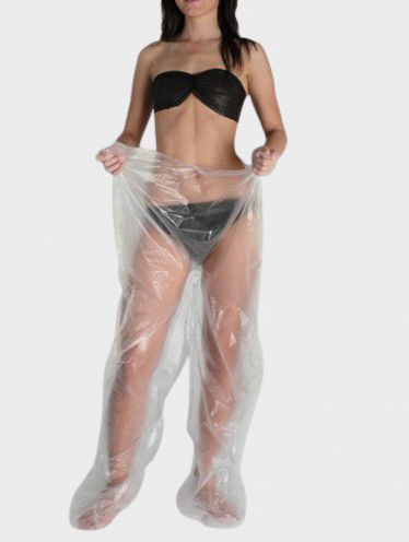 Брюки для прессотерапии и обертываний полиэтиленовые, прозрачные