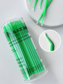 Микроаппликаторы стоматологические "Fine" 1,5 мм в тубусе, зеленые (100 шт)