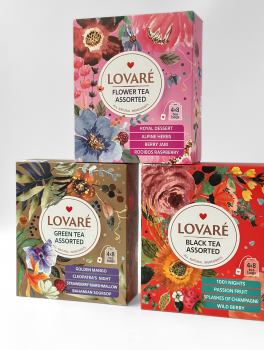 Чай зеленый LOVARE 48г (1.5г*32 шт), пакетированный, АССОРТИ