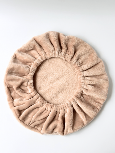 Чехол на стул для мастера (плюшевый), бежевый