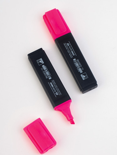 Маркер для выделения текста РОЗОВЫЙ(1 шт)