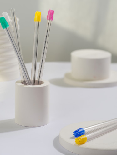 Слюноотсос пластиковый, прозрачный (100шт/уп)