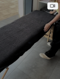 Чехол на кушетку махровый 90*210см, черный (400 г/м²) CHILA™