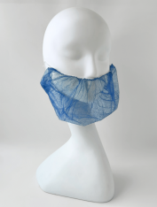 Набородник одноразовый с одной резинкой, синий (100 шт)