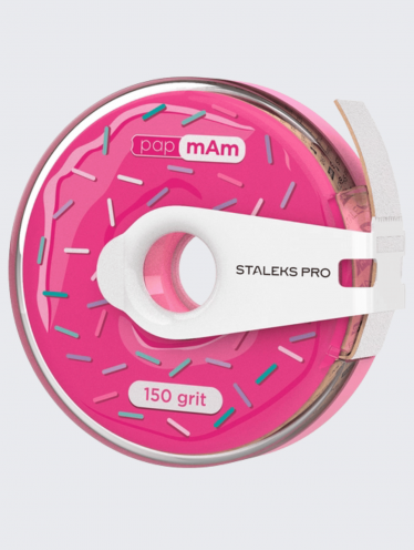 Сменный файл-лента papmAm (150 грит) в пластиковой катушке белый Staleks Pro Expert