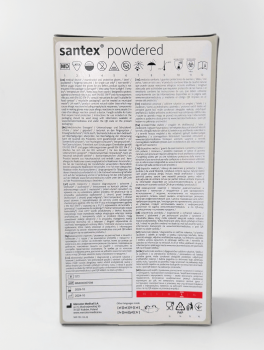 Перчатки латексные с пудрой (размер L) Mercator Medical, 100шт