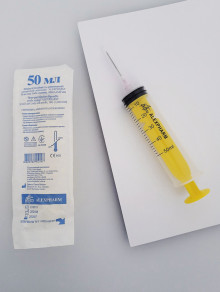 Шприц 50 мл Luer Lock с иглой 18G, Alexpharm (25 шт/уп)