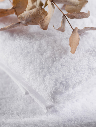 Полотенце махровое, белое (40*70см), Узбекистан