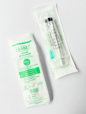 Шприц 10 мл Luer с иглой 21G, +103® (100 шт/уп)