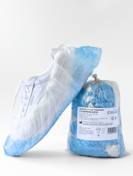 Бахилы 3,9 г/шт СВЕРХПРОЧНЫЕ с двойным дном (100 шт)