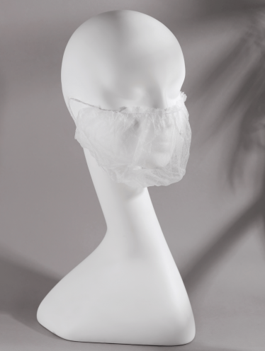 Набородник одноразовый с одной резинкой, белый (100 шт)