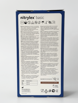 Перчатки нитриловые (размер XL) синие 3,5г Mercator Nitrylex Basic, 100 шт