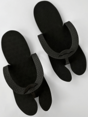 Тапочки-вьетнамки мужские "EVA", черные (25 пар)