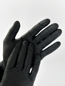 Перчатки нитриловые (размер ХL) черные 5г HOFF MEDICAL, 100 шт