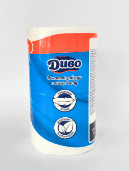 Туалетная бумага Диво, 2-слойная белая (4 рул/уп)