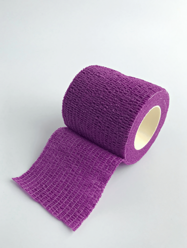 Бандажный бинт для перманента, тату (4,5м*5см), фиолетовый