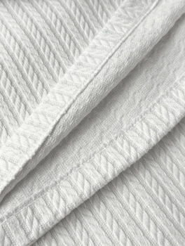 Плед-покрывало хлопковое пике "Косичка", 180х220 см