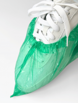 Бахилы 3 г/шт ПРОЧНЫЕ БИO-разлагаемые, зеленые (100 шт)