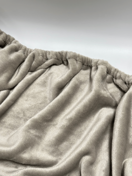 Чохол плюшевий з отвором (пошив за індивід. розмірами), сіро-бежевий (300 г/м²)