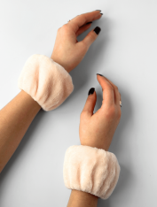 Напульсники, нарукавники для умывания, персиковые CHILA™