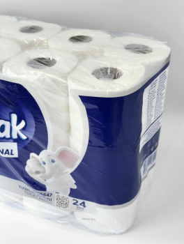 Туалетний папір SELPAK 3-шаровий, білий (24 шт/уп)