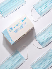 Маска одноразовая MEDICOM, ГОЛУБАЯ