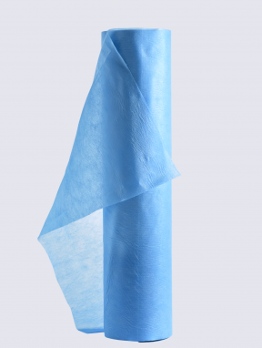 Простыни одноразовые 0.6х100м (плотность 25 мкн) голубые