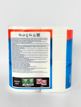 Туалетная бумага Диво, 2-слойная белая (4 рул/уп)