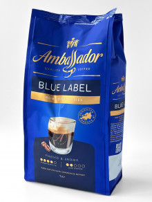 Кофе в зернах Ambassador Blue Label, 1000 г