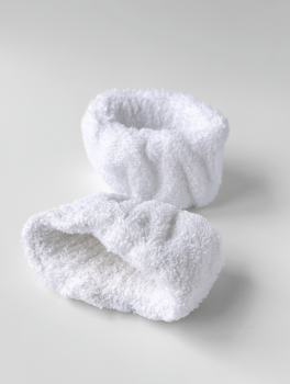 Напульсники, махровые, нарукавники для умывания, белые CHILA™
