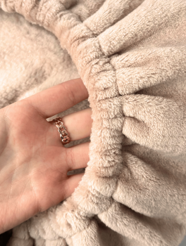 Чехол на стул для мастера (плюшевый), бежевый