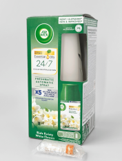 Airwick стартовый набор (Диспенсер белый+сменный баллон 250мл+батарейки), аромат в ассортименте