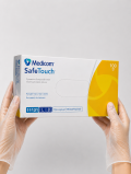 Рукавички вінілові (розмір L) прозорі MEDICOM, 100 шт