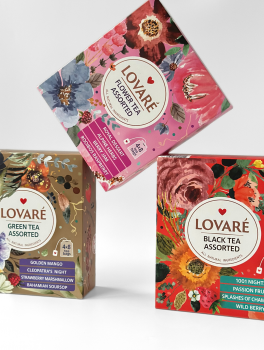 Чай чорный LOVARE 64г (2г*32 шт), пакетированый АССОРТИ