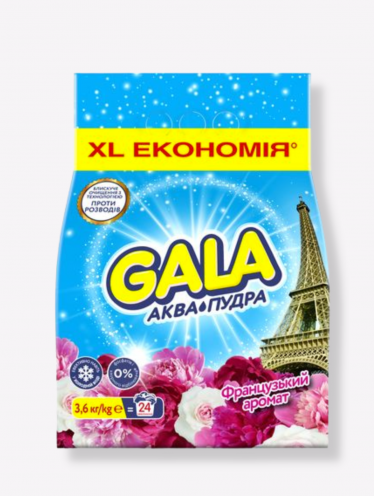 Порошок для авт. стирки для всех типов ткани Gala (3,6кг)