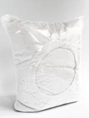 Чехол на кушетку с отверстием плюшевый, белый (300 г/м²)