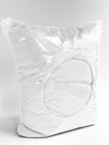 Чехол на кушетку с отверстием плюшевый, белый (300 г/м²)