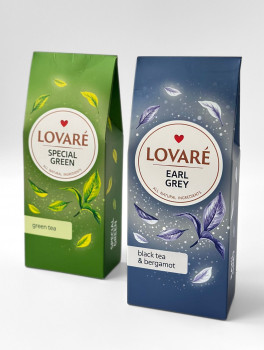 Чай чорний LOVARE 80г, листковий, "EАRL GREY"