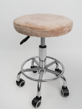 Чехол на стул для мастера (плюшевый), бежевый