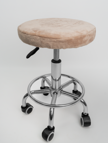 Чехол на стул для мастера (плюшевый), бежевый