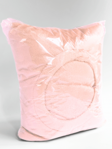 Чехол на кушетку с отверстием плюшевый, розовый (300 г/м²)