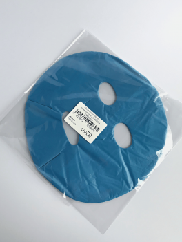 Маска поліетиленова для обличчя косметологічна блакитна (100 шт/уп)