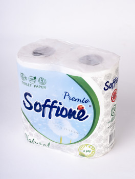 Туалетний папір SOFFIONE premium, 3-шаровий (4 рул/уп)