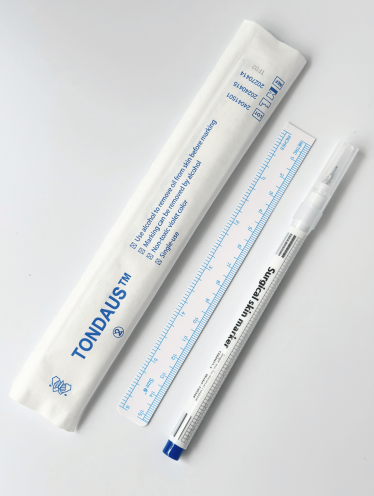 Маркер косметологический с линейкой (0,5 мм), фиолетовый